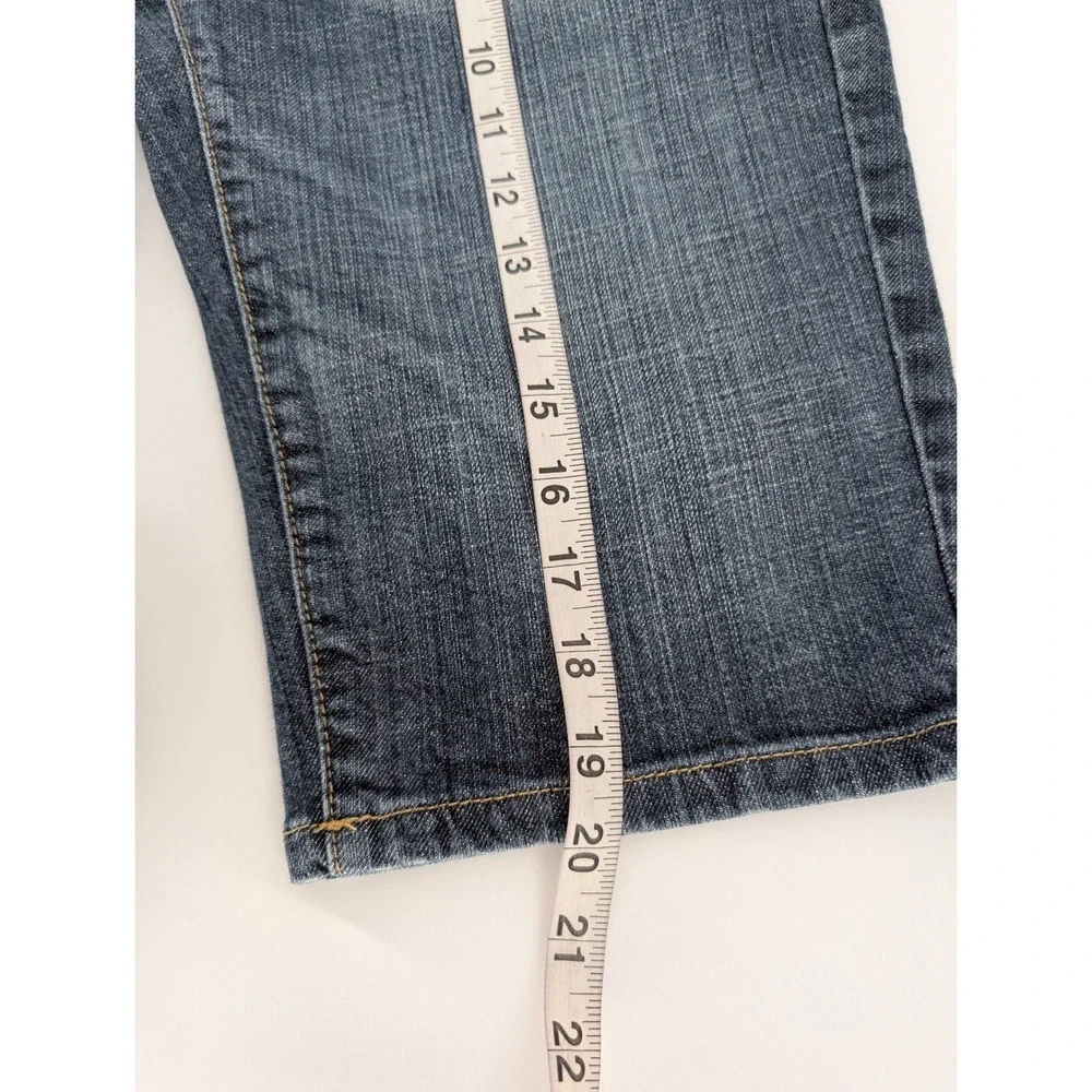 American Rag 90s Y2K Denim Bermuda Shorts Womens 7 Blue Flap Pocket Jorts Skater